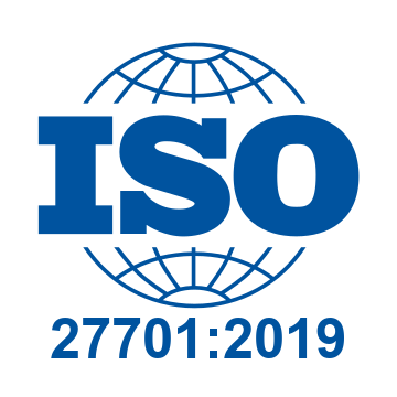 ISO 27701:2019 certified - Privacy information management